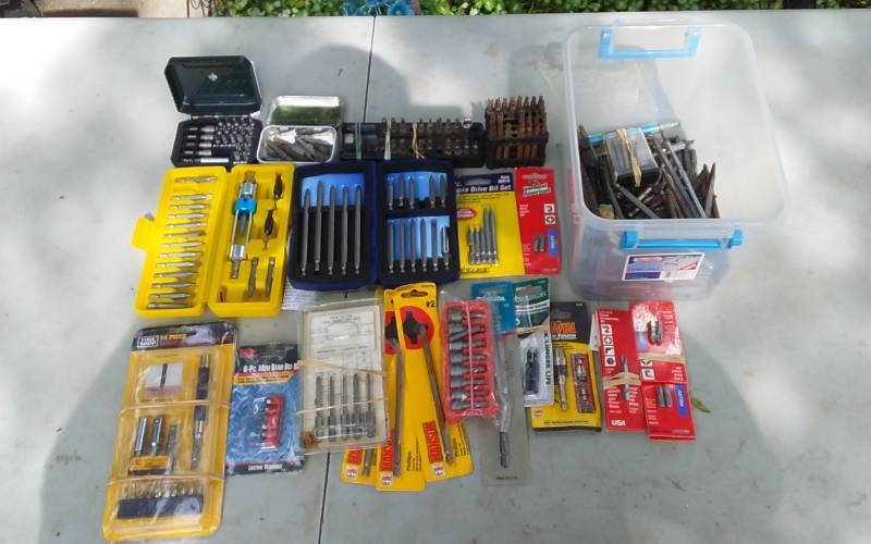 lot 37 image: Large Lot Of Assorted Driver Bits (Many New)