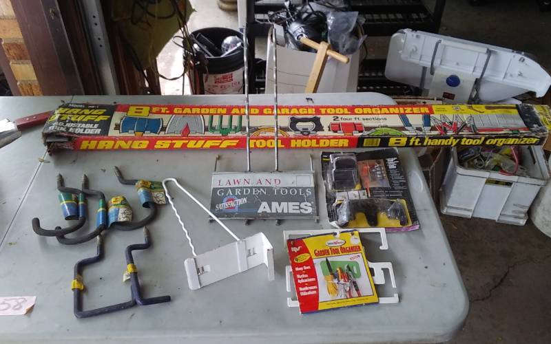 lot 50 image: Lot Of Tool Holders & Garage Hooks