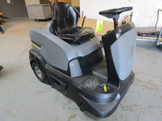 lot 402 image: KARCHER RIDE-ON FLOOR SWEEPER