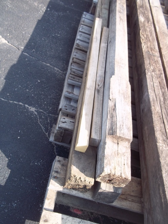 lot 40 image: Pair of Vintage Porch Post and assorted wood
