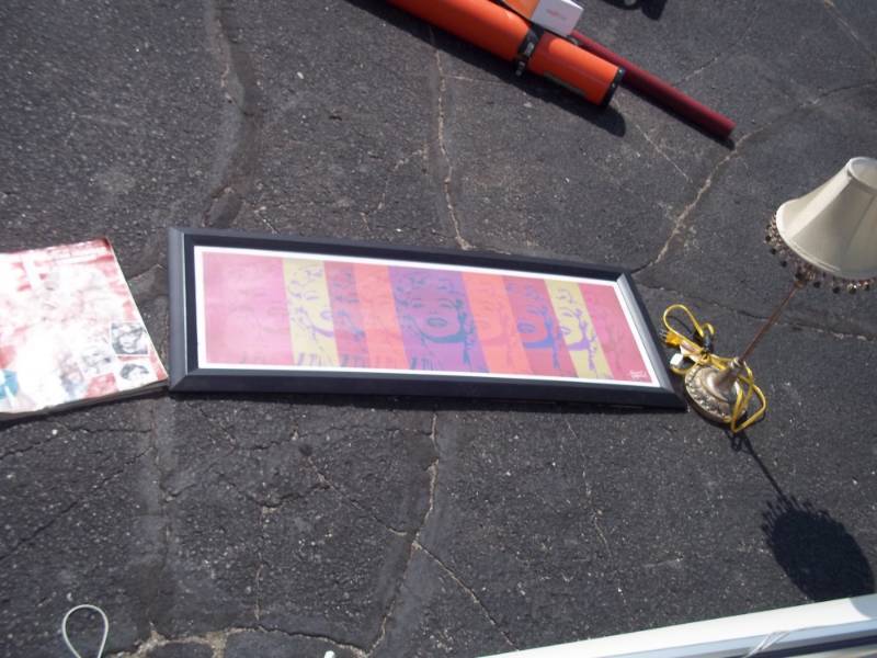 lot 74 image: Marilyn Monroe Life Magazine and dcor with lamp