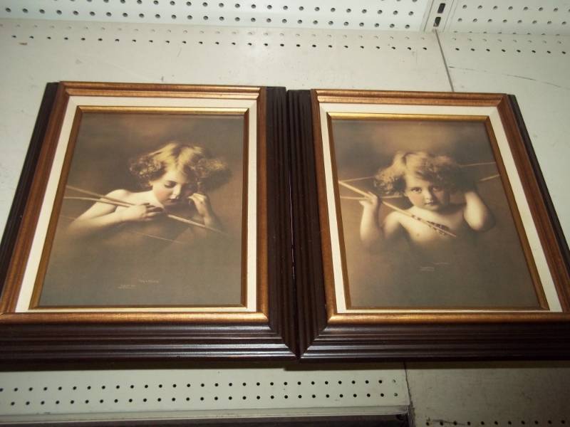lot 102 image: Pair of Vintage Framed Prints