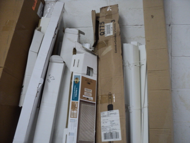 assortment of blinds - various widt...