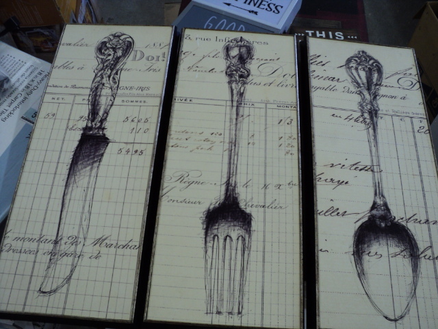 3 piece wall dcor - each one is 8...