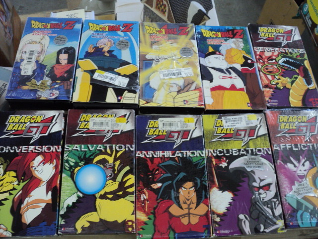 Dragon Ball VCR tapes...
