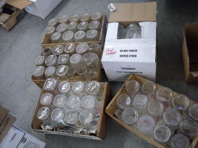 lot of jars...