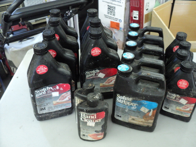 Scotchgard wipe on poly, Safe Strip...