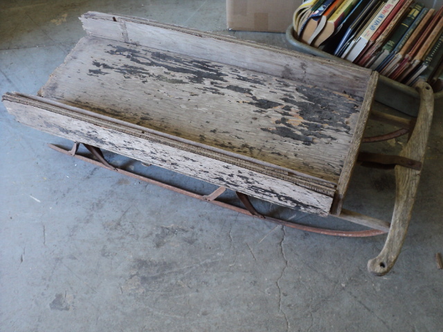 rustic sled...