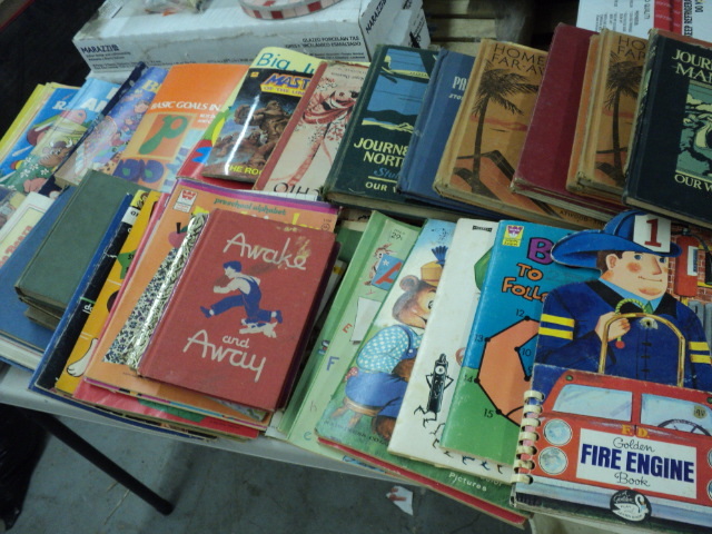 vintage books and magazines...