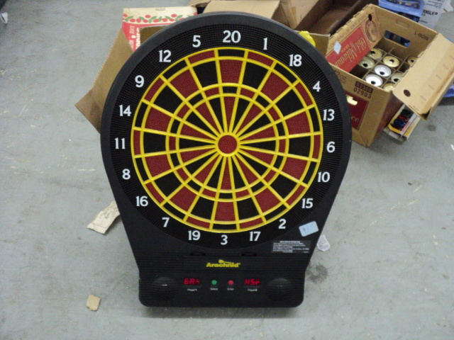 dart board - powers on - and Old Mi...