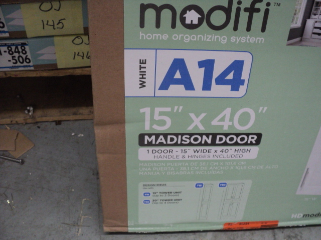 4 Modifi 15 x 40 white Madison do...
