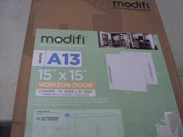 1 box Modifi 15 x 15 white horizo...