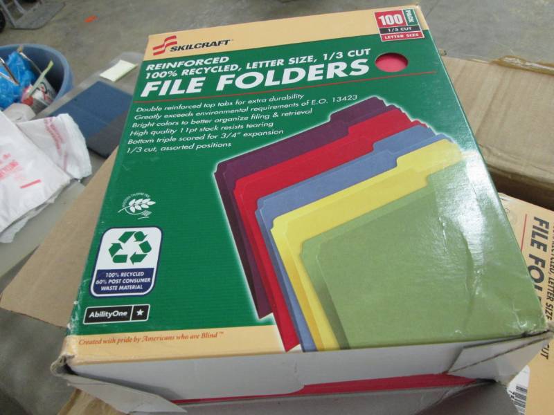 lot 28 image: 5 BoxesSKILCRAFT Recycled Double-pl...