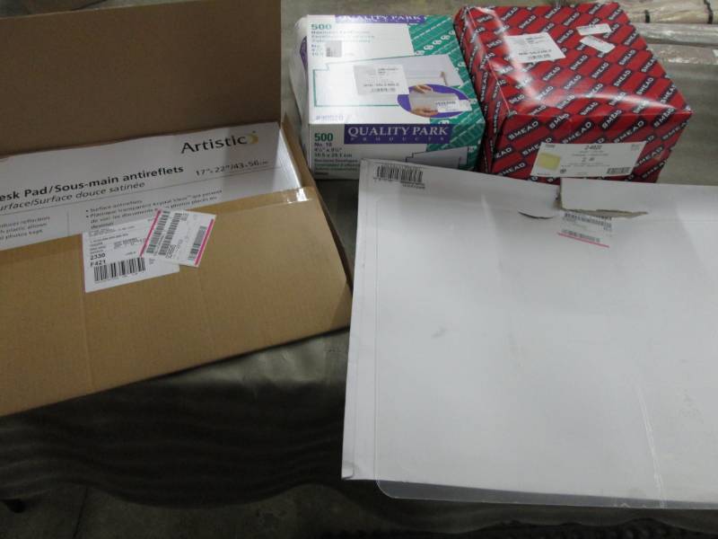 lot 35 image: #10 Envelopes, Non-Glare Desk pad, ...
