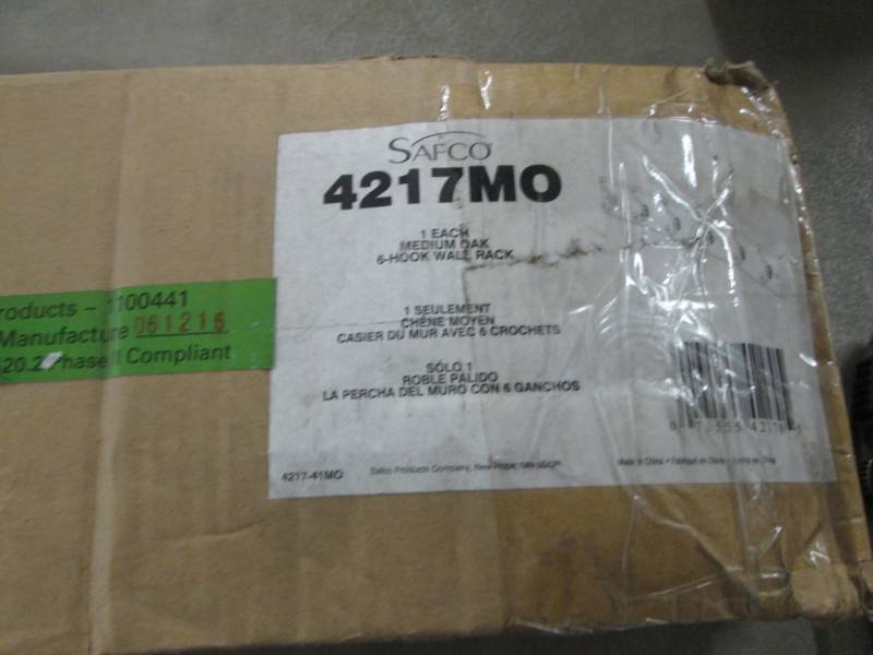 lot 68 image: Lot of 2  SAF4217MO - Safco 6-Hook ...