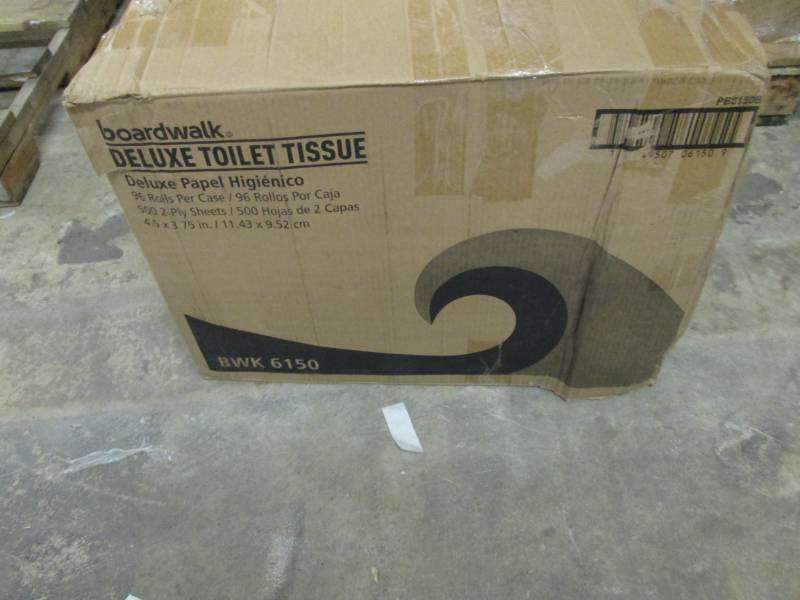 lot 74 image: Box of Boardwalk Deluxe Toilet Tiss...