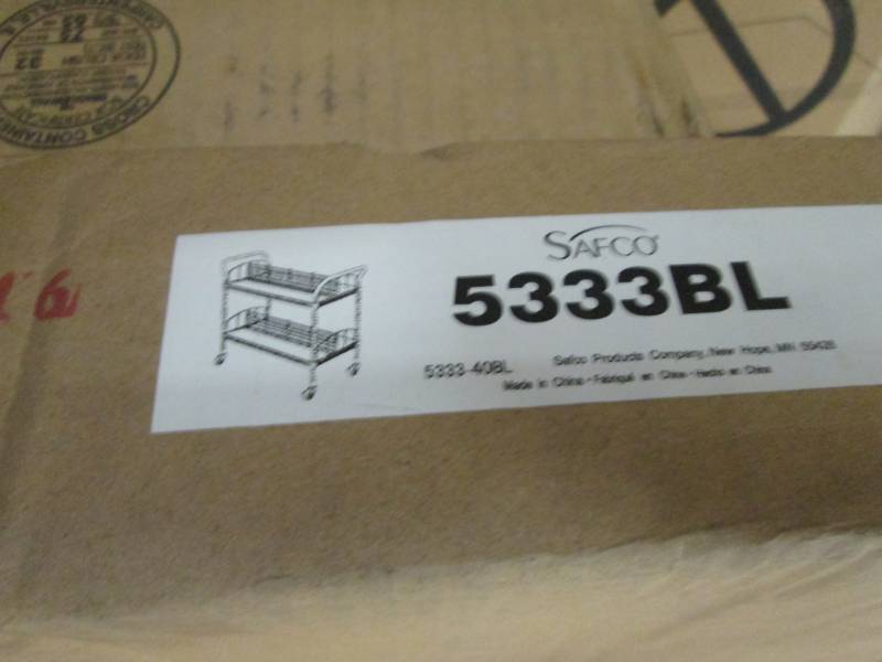 lot 85 image: Safco Products 5333BL Wire Book Car...