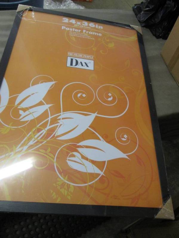 lot 99 image: Dax Black Wood Poster Frame 24x36 R...