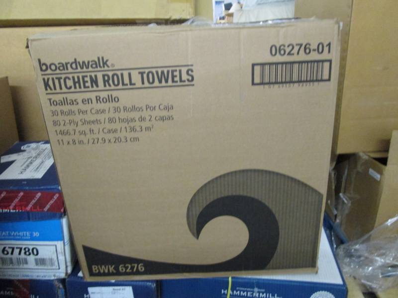 lot 126 image: Case of Boardwalk Kitchen Roll Towe...