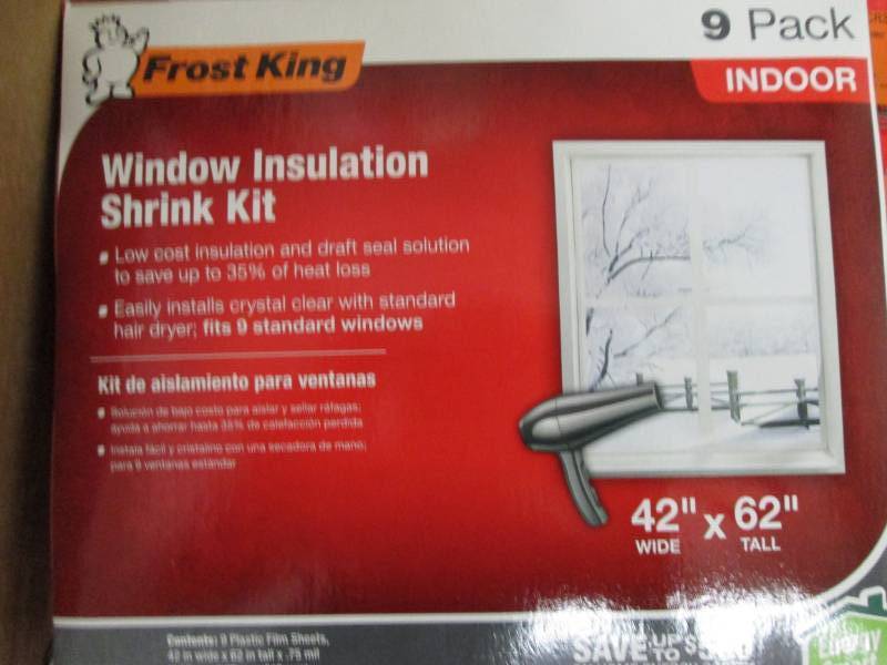 lot 134 image: 8 Frost King EO Indoor Window Insu...