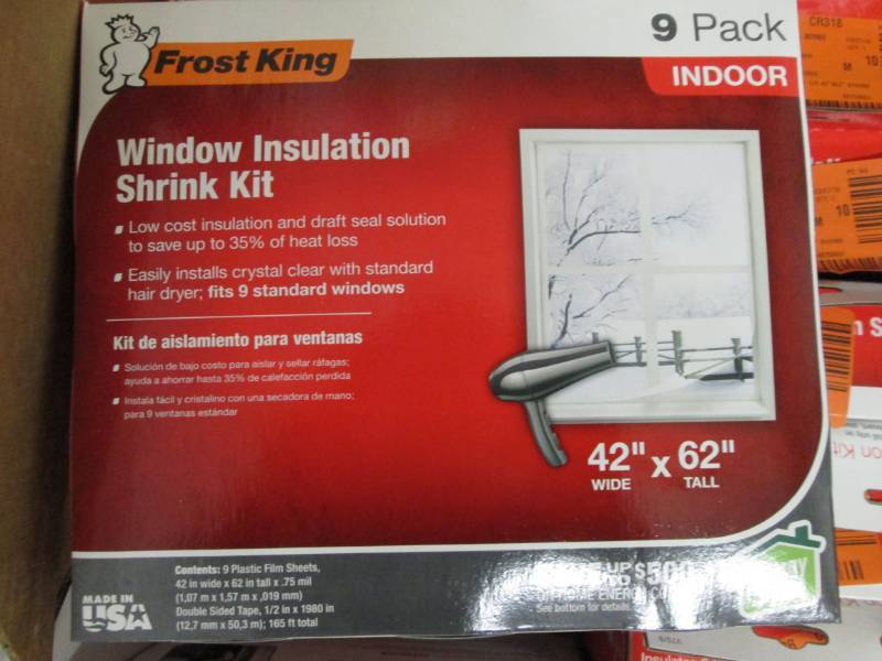lot 135 image: 8 Frost King EO Indoor Window Insu...