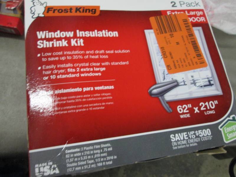 lot 145 image: Lot of 7 Frost King EO 62 in. x 21...