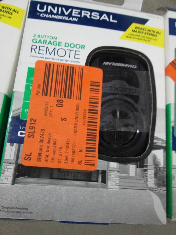 lot 156 image: Chamberlain Universal Remote Garage...