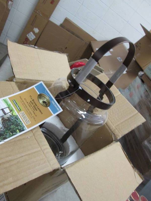 lot 207 image: Hampton Bay 10.94 in. Metal and Gla...