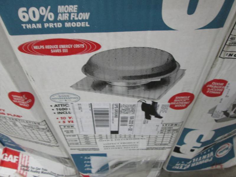 lot 242 image: Masterflow 1600 CFM Roof Mount Powe...