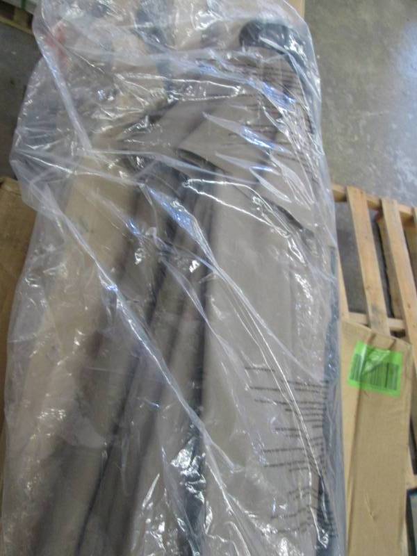 lot 249 image: Brown Patio Umbrella with Crank...