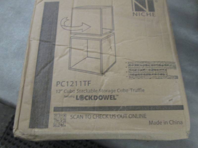 lot 253 image: Niche Cubo 13 in. x 13 in. Truffle ...