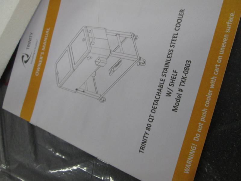 lot 254 image: Trinity 80 Qt.20 Gal. Stainless St...