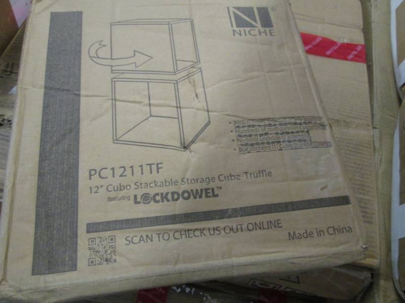 lot 259 image: Niche Cubo 13 in. x 13 in. Truffle ...