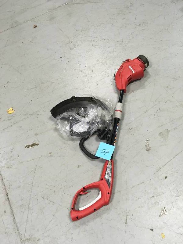 lot 57 image: Homelite 13 in. 4 Amp Straight Electric String Trimmer  in working conditions