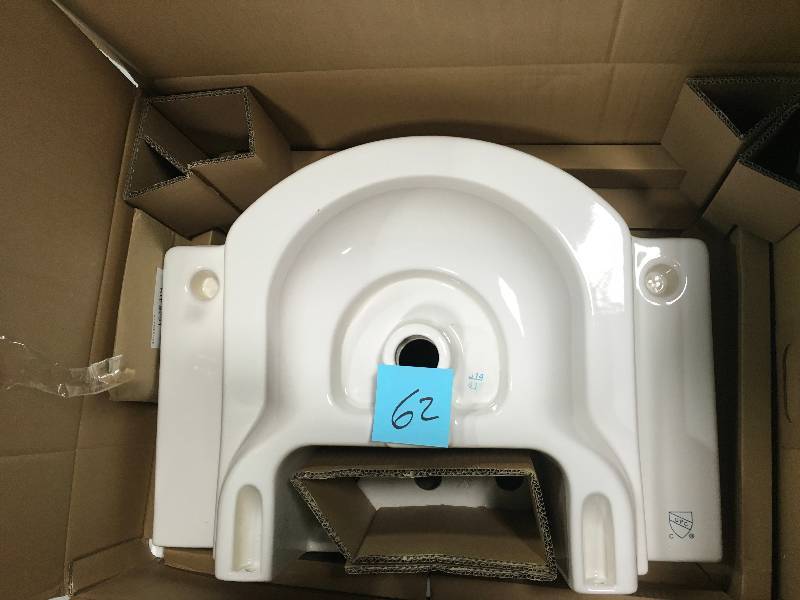 lot 62 image: American Standard Retrospect 27 in. W Pedestal Sink Basin in White in Good Condition