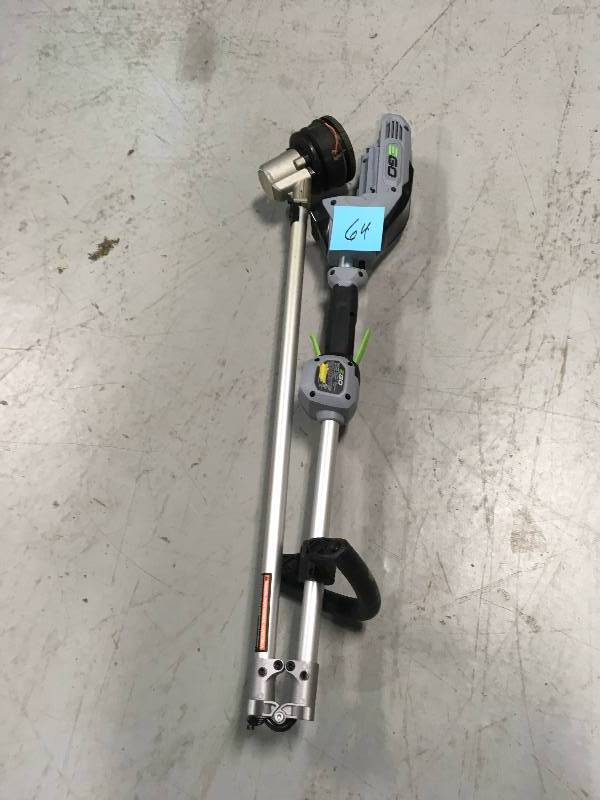 lot 64 image: Ego 15 in. 56-Volt Lithium-ion Electric Cordless String Trimmer wRapid Reload Head -Battery and Charger not Included used in good condition