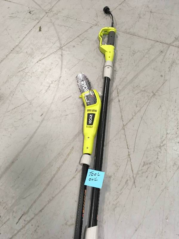 lot 65 image: Ryobi 8 in. 6 Amp Pole Saw used in working conditions