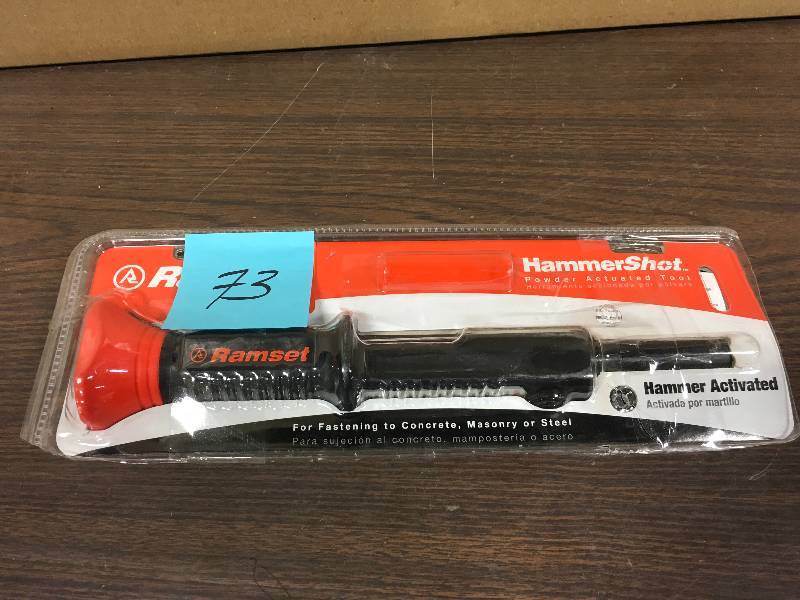 lot 73 image: Ramset Hammer Shot used works