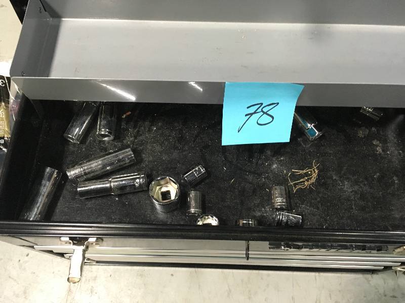 lot 78 image: Husky Mechanic Tool box and tool set over 150 Pcs (Originally 192 pcs but some missing )