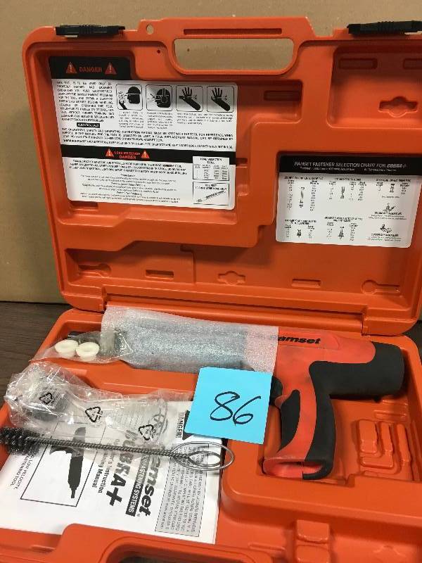 lot 86 image: Ramset Cobra Tool 0.27 Caliber used in working condition