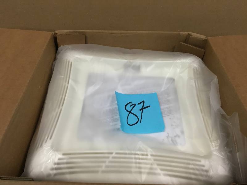 lot 87 image: NuTone 50 CFM Ceiling Exhaust Bath Fan with Light-763N open box not used