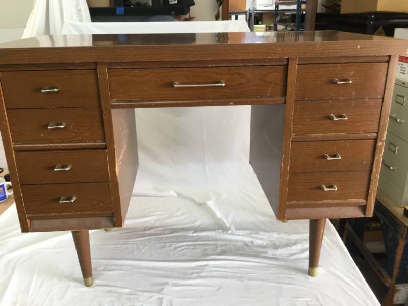 lot 19 image: Antique Wooden Desk over 40 years old