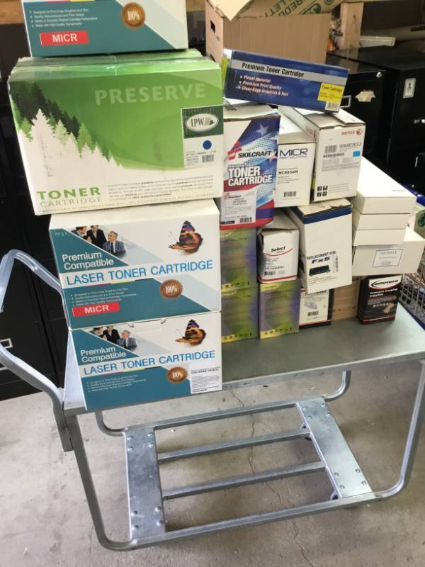 lot 25 image: Large lot of New Printer Toner cartridges -4 Micr toner for printing Checks