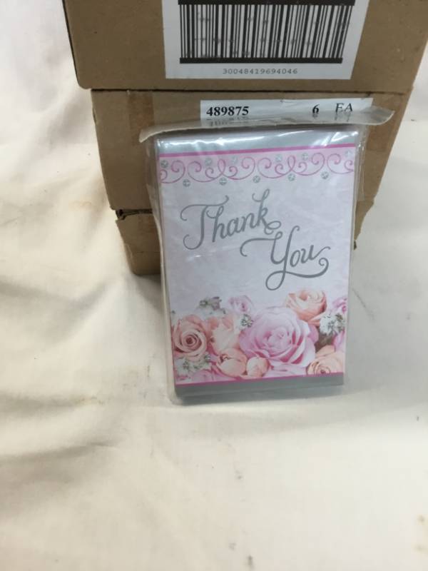 lot 35 image: 84 Packages Thank you cards. Blossom - Wedding Graduation - Power ranger birthday invitation and barbecue invitations