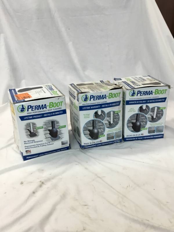 lot 100 image: 3 Perma Boot roof flashing New