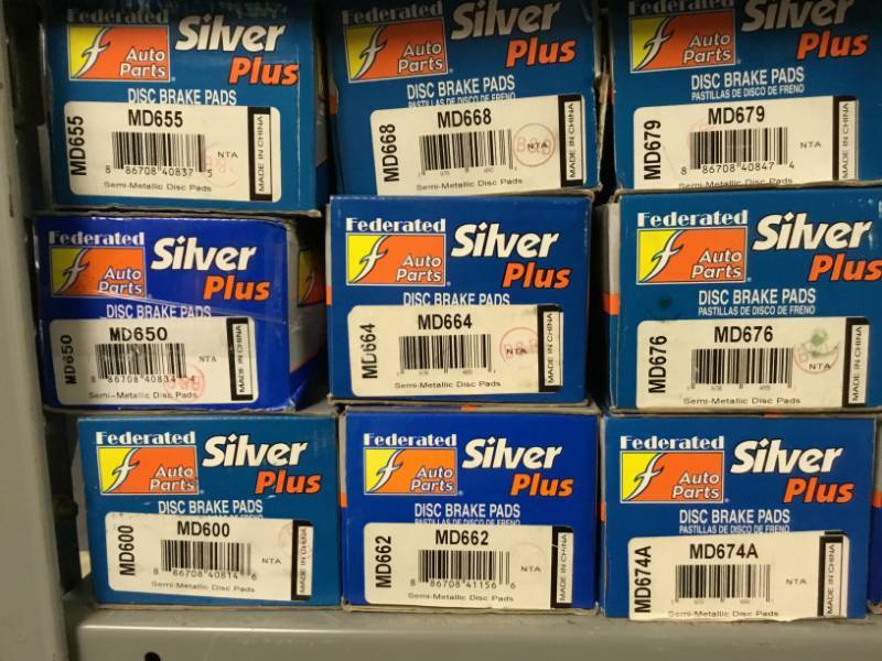 lot 123 image: Large Assortment of Federated Auto Parts Break Pads  (see Pictures)