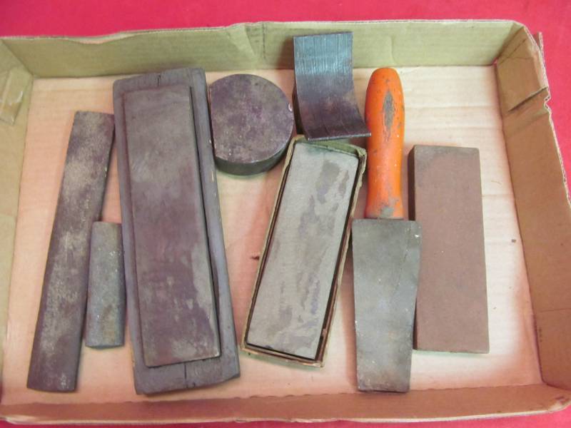 lot 12 image: sharpening stones