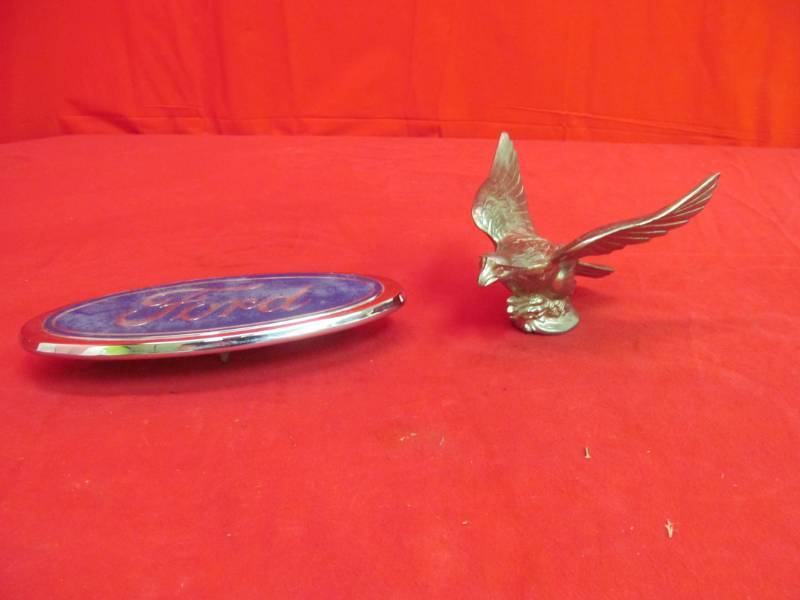lot 13 image: Ford Emblem, Eagle hood ornament