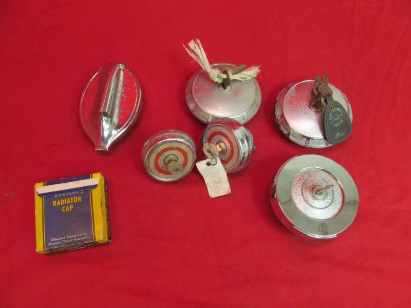 lot 38 image: vintage gas caps