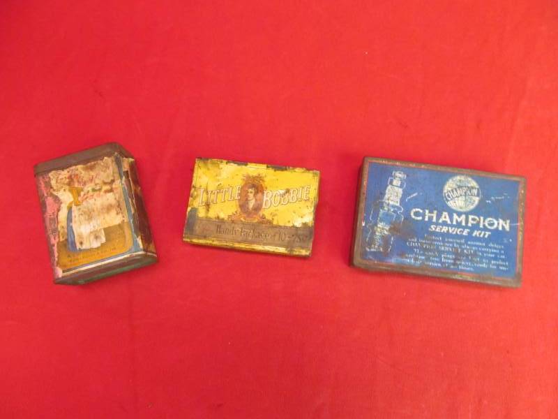 lot 47 image: vintage tins